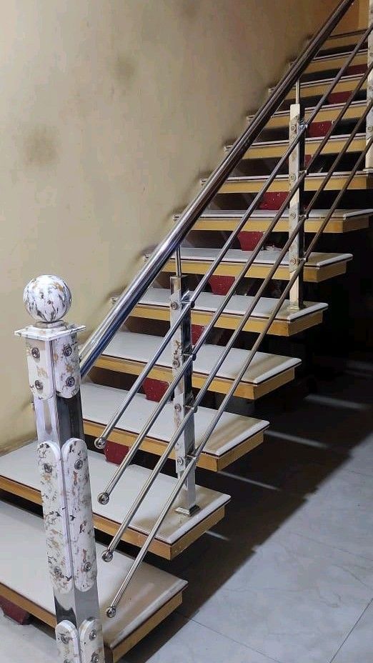 Wooden Pillar SS Handrail Bangalore